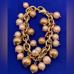 Pearl & Bronze Cha-Cha Bracelet